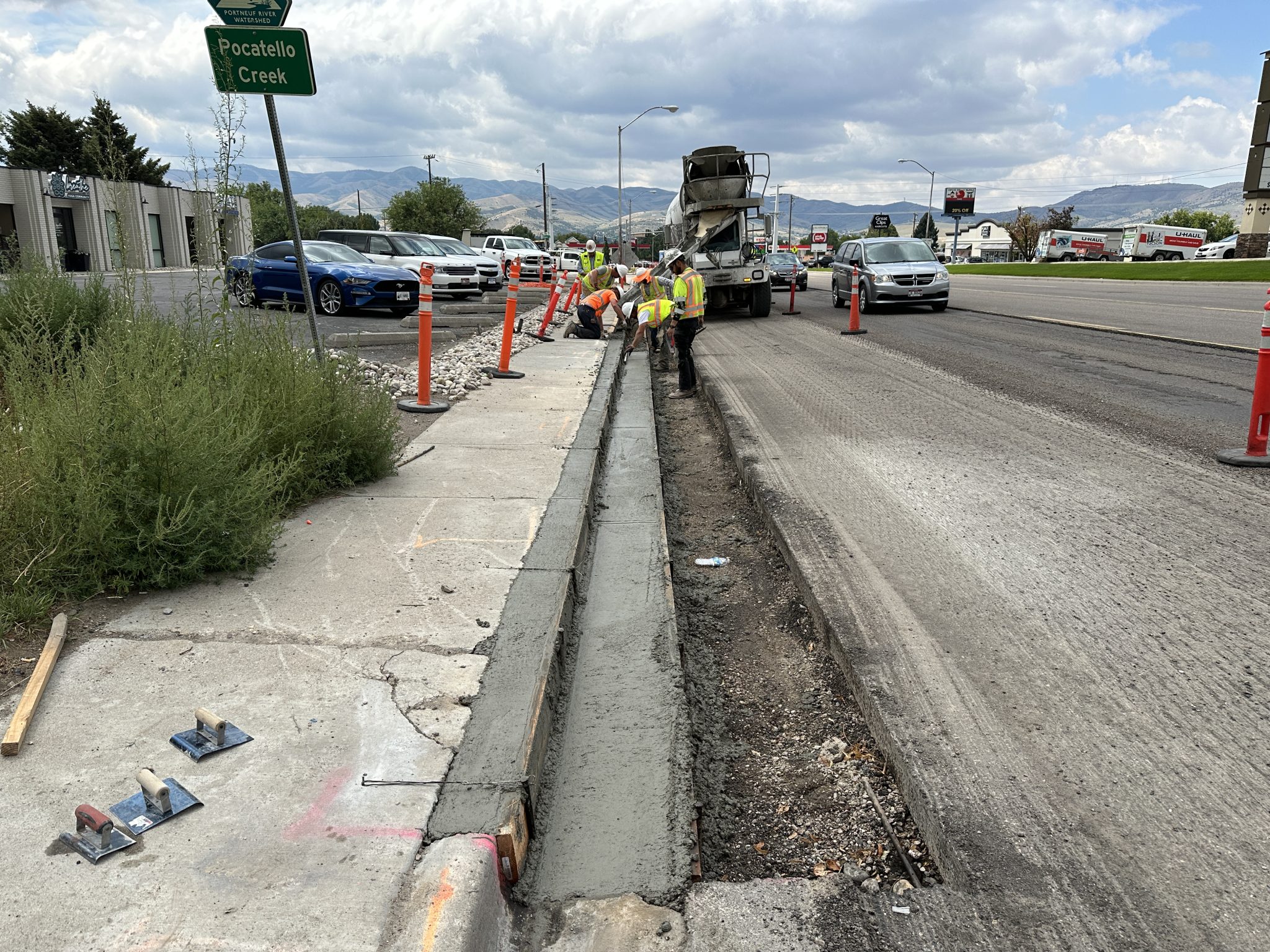 Curb and Gutter on Pocatello Creek Road Pocatello Projects